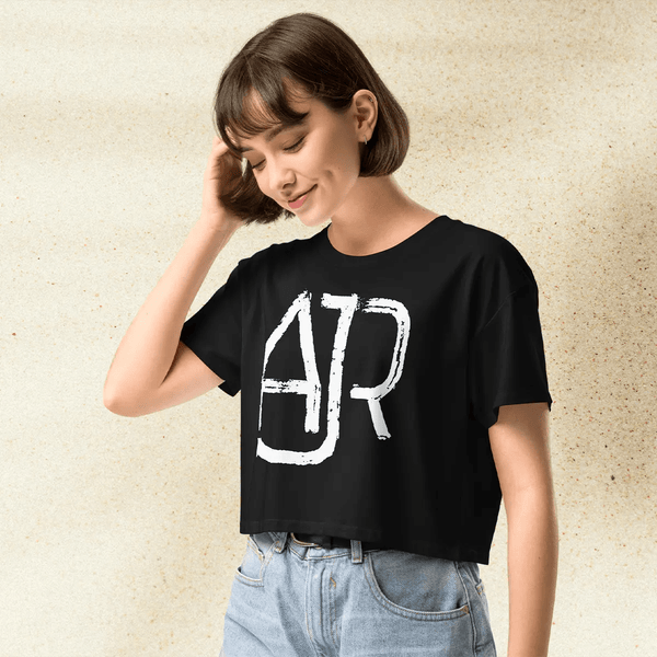 AJR Logo Crop Top | Indie Pop Band Shirt | Minimalist Music Graphic Tee for Women - BestShirtz