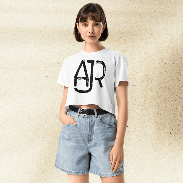AJR Logo Crop Top | Indie Pop Band Shirt | Minimalist Music Graphic Tee for Women - BestShirtz