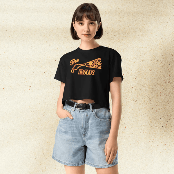 Twin Peaks The Bang Bang Bar Crop Top | Roadhouse Graphic Tee | Cult TV 90s Retro Shirt - BestShirtz