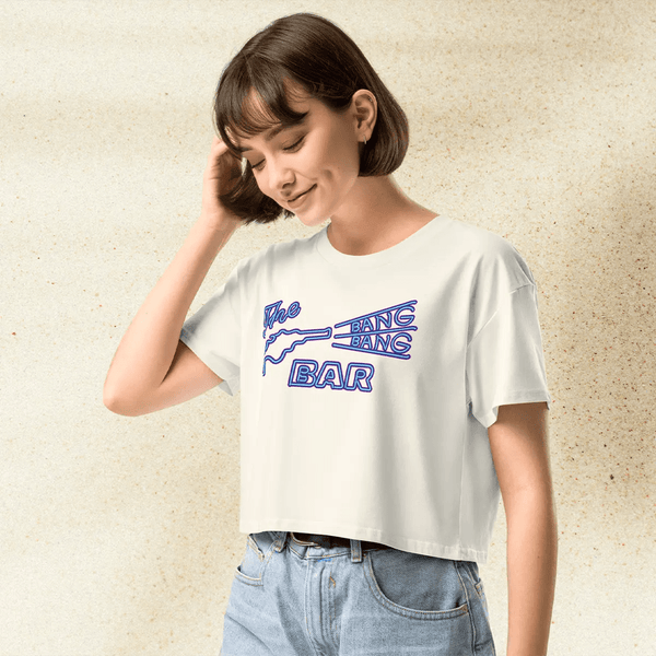Twin Peaks The Bang Bang Bar Crop Top | Roadhouse Graphic Tee | Cult TV 90s Retro Shirt - BestShirtz