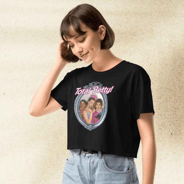 Clueless Total Betty Crop Top | 90s Y2K Aesthetic Graphic Tee | Retro Movie Quote Shirt for Women - BestShirtz