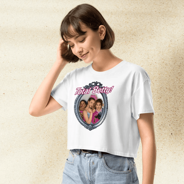 Clueless Total Betty Crop Top | 90s Y2K Aesthetic Graphic Tee | Retro Movie Quote Shirt for Women - BestShirtz