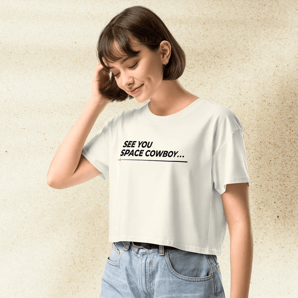 Cowboy Bebop See You Space Cowboy Crop Top | Anime Graphic Y2K Aesthetic Crop Tee - bestshirtz