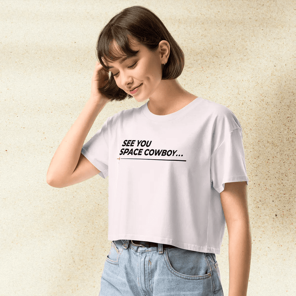 Cowboy Bebop See You Space Cowboy Crop Top | Anime Graphic Y2K Aesthetic Crop Tee - bestshirtz