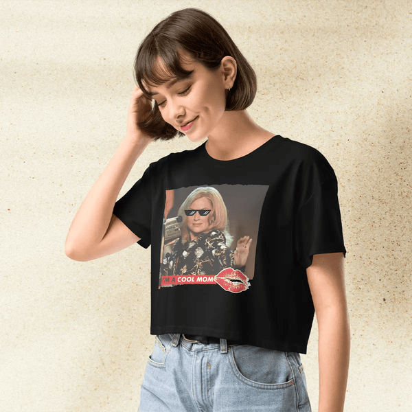 Mean Girls Crop Top | Cool Mom Movie Shirt | 2000s Y2K Graphic Tee for Women - BestShirtz