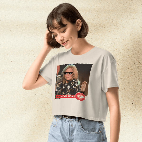 Mean Girls Crop Top | Cool Mom Movie Shirt | 2000s Y2K Graphic Tee for Women - BestShirtz