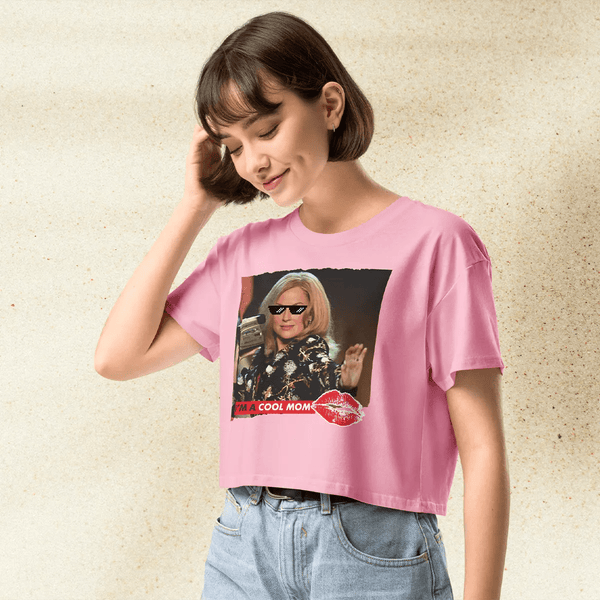 Mean Girls Crop Top | Cool Mom Movie Shirt | 2000s Y2K Graphic Tee for Women - BestShirtz