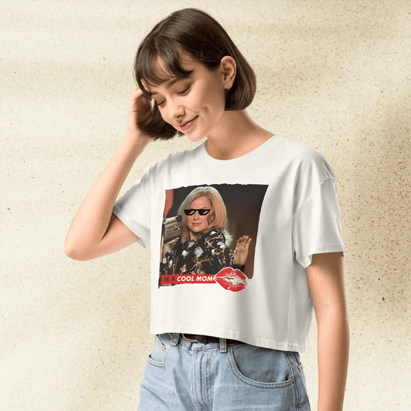 Mean Girls Crop Top | Cool Mom Movie Shirt | 2000s Y2K Graphic Tee for Women - BestShirtz