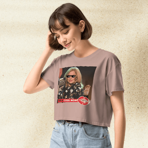 Mean Girls Crop Top | Cool Mom Movie Shirt | 2000s Y2K Graphic Tee for Women - BestShirtz