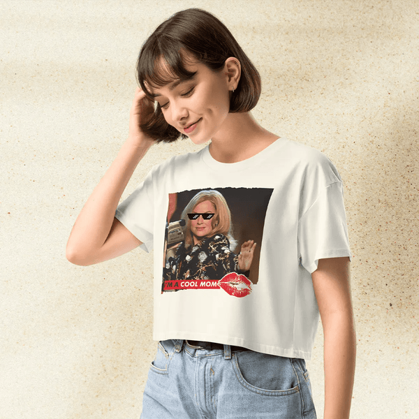 Mean Girls Crop Top | Cool Mom Movie Shirt | 2000s Y2K Graphic Tee for Women - BestShirtz