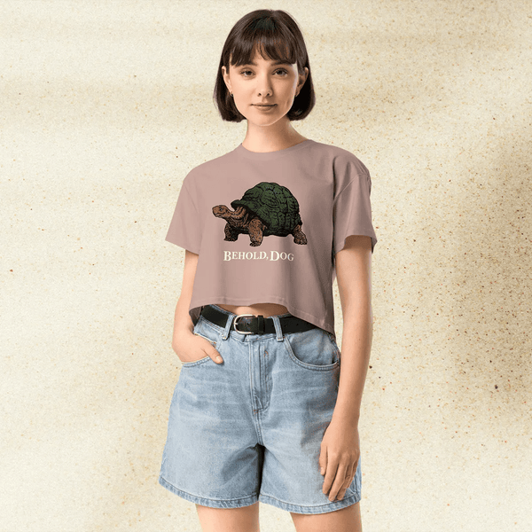 Dark Souls Behold Dog Crop Top | Meme Gamer Girl Graphic Y2K Aesthetic Crop Tee - bestshirtz