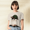 Dark Souls Behold Dog Crop Top | Meme Gamer Girl Graphic Y2K Aesthetic Crop Tee - bestshirtz