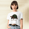 Dark Souls Behold Dog Crop Top | Meme Gamer Girl Graphic Y2K Aesthetic Crop Tee - bestshirtz