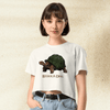Dark Souls Behold Dog Crop Top | Meme Gamer Girl Graphic Y2K Aesthetic Crop Tee - bestshirtz