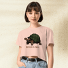 Dark Souls Behold Dog Crop Top | Meme Gamer Girl Graphic Y2K Aesthetic Crop Tee - bestshirtz