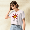 Dark Souls Crop Top | Praise The Sun Gamer Girl Crop Tee Aesthetic Geek Gift - bestshirtz
