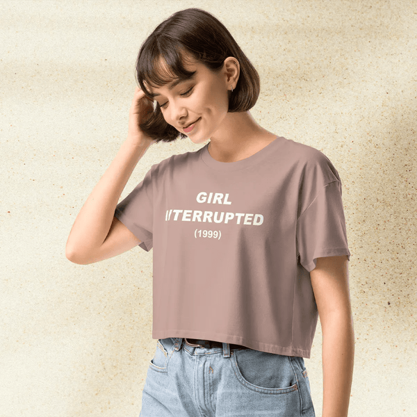 Girl Interrupted Crop Top | Logo Aesthetic Shirt | 1999 Movie Graphic Tee - BestShirtz