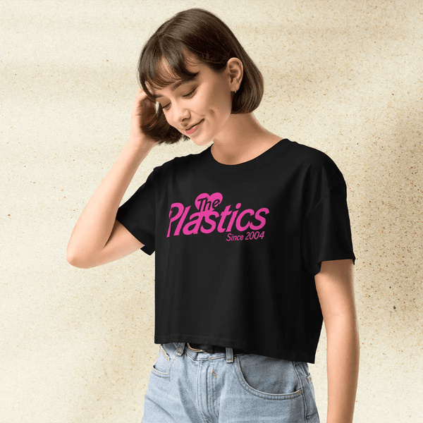 Mean Girls The Plastics Crop Top | Y2K Graphic Tee | 2000s Pop Culture Shirt for Women | Regina George Inspired Outfit - BestShirtz