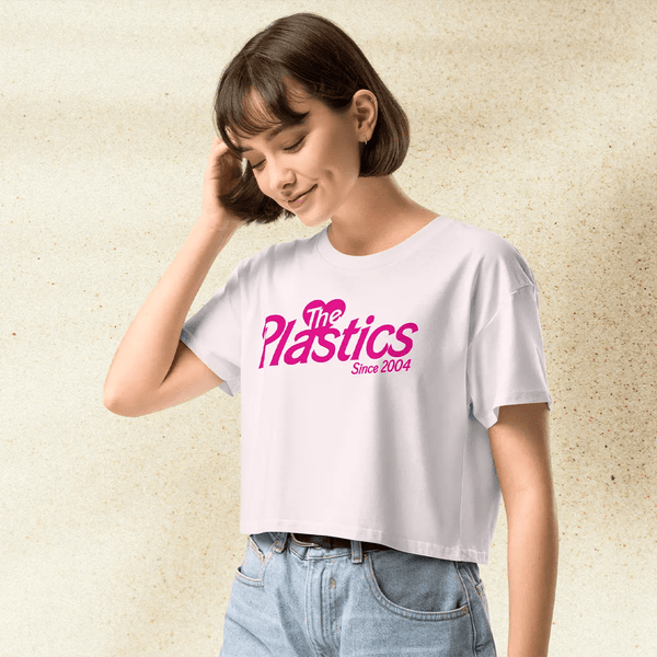 Mean Girls The Plastics Crop Top | Y2K Graphic Tee | 2000s Pop Culture Shirt for Women | Regina George Inspired Outfit - BestShirtz