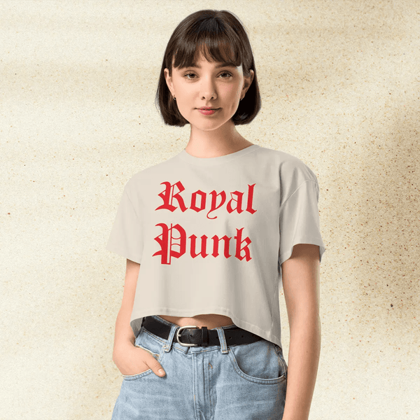 Mean Girls Royal Punk Crop Top | Y2K Graphic Tee | 2000s Pop Culture Shirt for Women | Regina George Inspired Outfit - BestShirtz