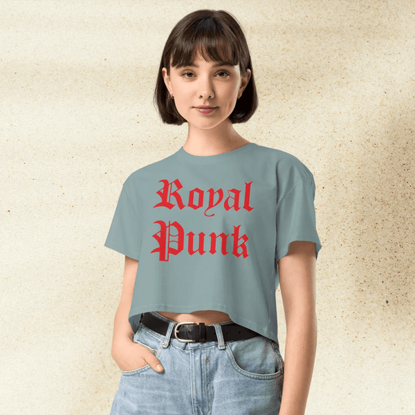 Mean Girls Royal Punk Crop Top | Y2K Graphic Tee | 2000s Pop Culture Shirt for Women | Regina George Inspired Outfit - BestShirtz