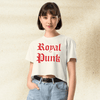 Mean Girls Royal Punk Crop Top | Y2K Graphic Tee | 2000s Pop Culture Shirt for Women | Regina George Inspired Outfit - BestShirtz