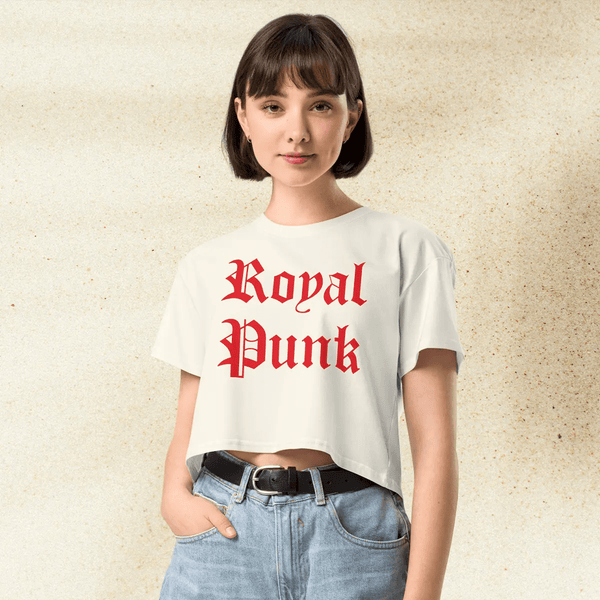 Mean Girls Royal Punk Crop Top | Y2K Graphic Tee | 2000s Pop Culture Shirt for Women | Regina George Inspired Outfit - BestShirtz