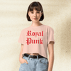 Mean Girls Royal Punk Crop Top | Y2K Graphic Tee | 2000s Pop Culture Shirt for Women | Regina George Inspired Outfit - BestShirtz