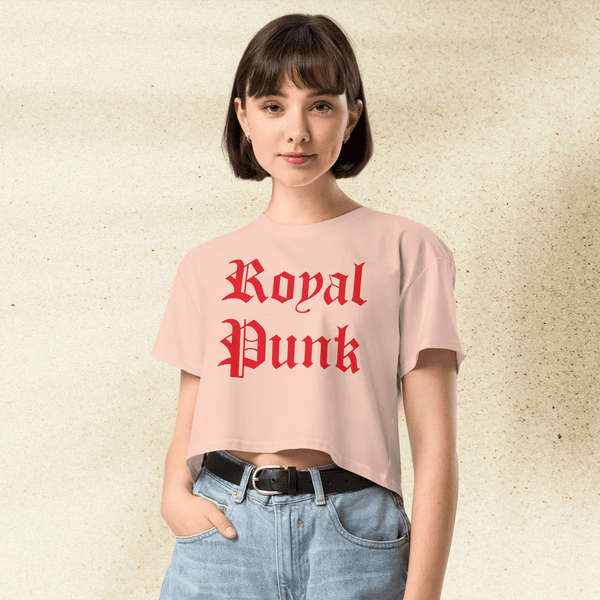 Mean Girls Royal Punk Crop Top | Y2K Graphic Tee | 2000s Pop Culture Shirt for Women | Regina George Inspired Outfit - BestShirtz