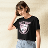 Mean Girls North Shore Crop Top | Y2K Graphic Tee | 2000s Teen Movie Shirt for Women | Pop Culture Aesthetic Outfit - BestShirtz