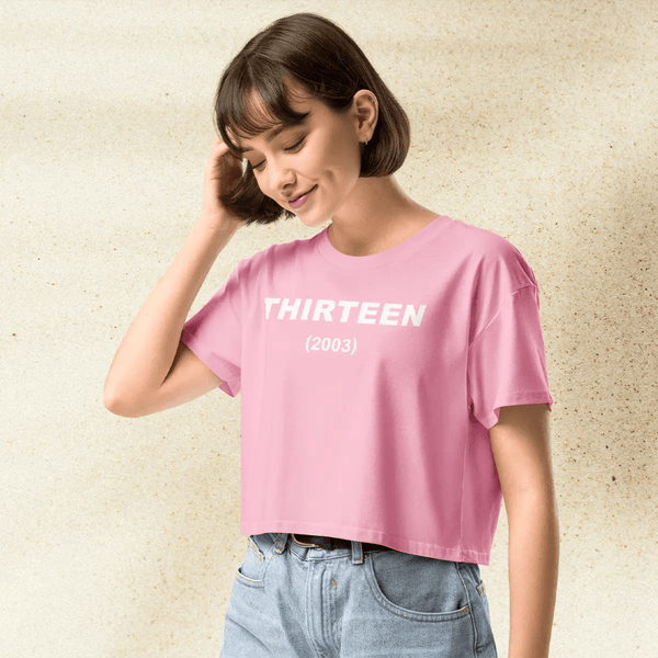 Thirteen Movie 2003 Crop Top | Cult Classic Graphic Tee | Evan Rachel Wood Nikki Reed 2000s Shirt - BestShirtz