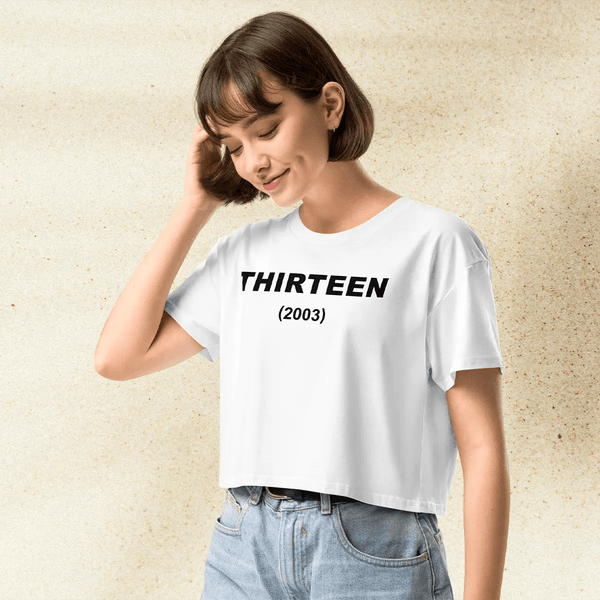 Thirteen Movie 2003 Crop Top | Cult Classic Graphic Tee | Evan Rachel Wood Nikki Reed 2000s Shirt - BestShirtz