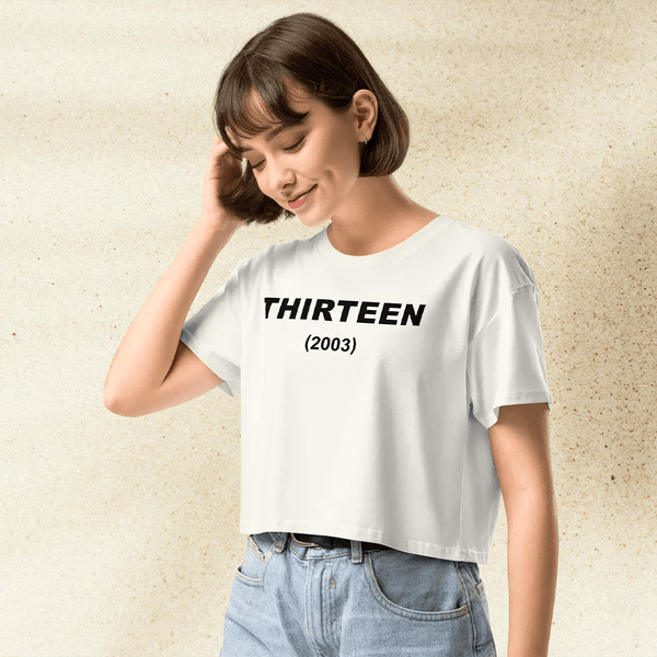 Thirteen Movie 2003 Crop Top | Cult Classic Graphic Tee | Evan Rachel Wood Nikki Reed 2000s Shirt - BestShirtz