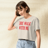 Twin Peaks Crop Top | Fire Walk With Me Movie Quote Graphic Tee | Cult Classic 90s Shirt - BestShirtz