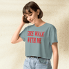 Twin Peaks Crop Top | Fire Walk With Me Movie Quote Graphic Tee | Cult Classic 90s Shirt - BestShirtz