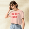 Twin Peaks Crop Top | Fire Walk With Me Movie Quote Graphic Tee | Cult Classic 90s Shirt - BestShirtz