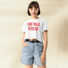 Twin Peaks Crop Top | Fire Walk With Me Movie Quote Graphic Tee | Cult Classic 90s Shirt - BestShirtz