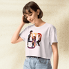 AJR Cartoon Logo Crop Top | Indie Pop Band Graphic Tee | AJR Music Merch for Women - BestShirtz