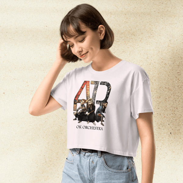 AJR OK Orchestra Crop Top | AJR Band Album Shirt | Indie Pop Music Graphic Tee for Women - BestShirtz