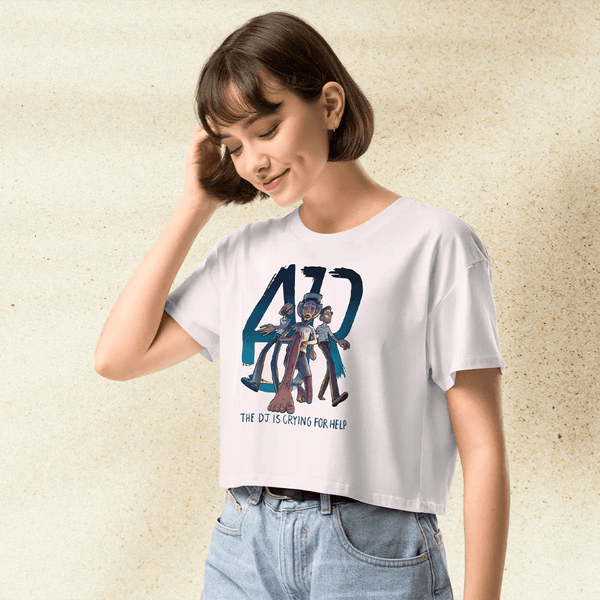 AJR The DJ Is Crying for Help Crop Top | AJR Band Graphic Tee | Indie Pop Concert Merch for Women - BestShirtz