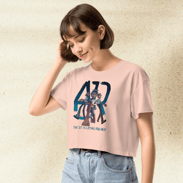 AJR The DJ Is Crying for Help Crop Top | AJR Band Graphic Tee | Indie Pop Concert Merch for Women - BestShirtz