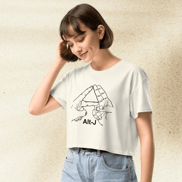 Alt - J Logo Crop Top | Indie Rock Band Shirt for Women | Alt - J Music Merch | Aesthetic Concert Tee - BestShirtz