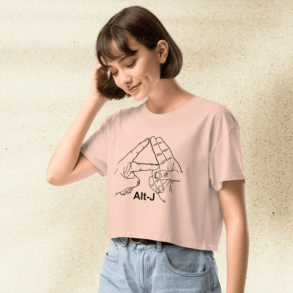 Alt - J Logo Crop Top | Indie Rock Band Shirt for Women | Alt - J Music Merch | Aesthetic Concert Tee - BestShirtz