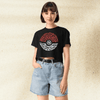 Pokemon Pokeballdex Crop Top | Pokeball Graphic Anime Gaming Y2K Aesthetic Crop Tee
