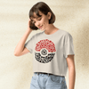 Pokemon Pokeballdex Crop Top | Pokeball Graphic Anime Gaming Y2K Aesthetic Crop Tee - bestshirtz