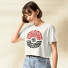 Pokemon Pokeballdex Crop Top | Pokeball Graphic Anime Gaming Y2K Aesthetic Crop Tee - bestshirtz