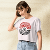 Pokemon Pokeballdex Crop Top | Pokeball Graphic Anime Gaming Y2K Aesthetic Crop Tee - bestshirtz