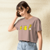 Pokemon Pikachu Evolution Crop Top | Pichu Pikachu Raichu Anime Graphic Y2K Aesthetic Crop Tee - bestshirtz