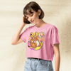 Pokemon Raichu Crop Top | Pichu Pikachu Raichu Anime Graphic Aesthetic Crop Tee - BestShirtz