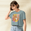 Pokemon Raichu Crop Top | Pichu Pikachu Raichu Anime Graphic Aesthetic Crop Tee - BestShirtz